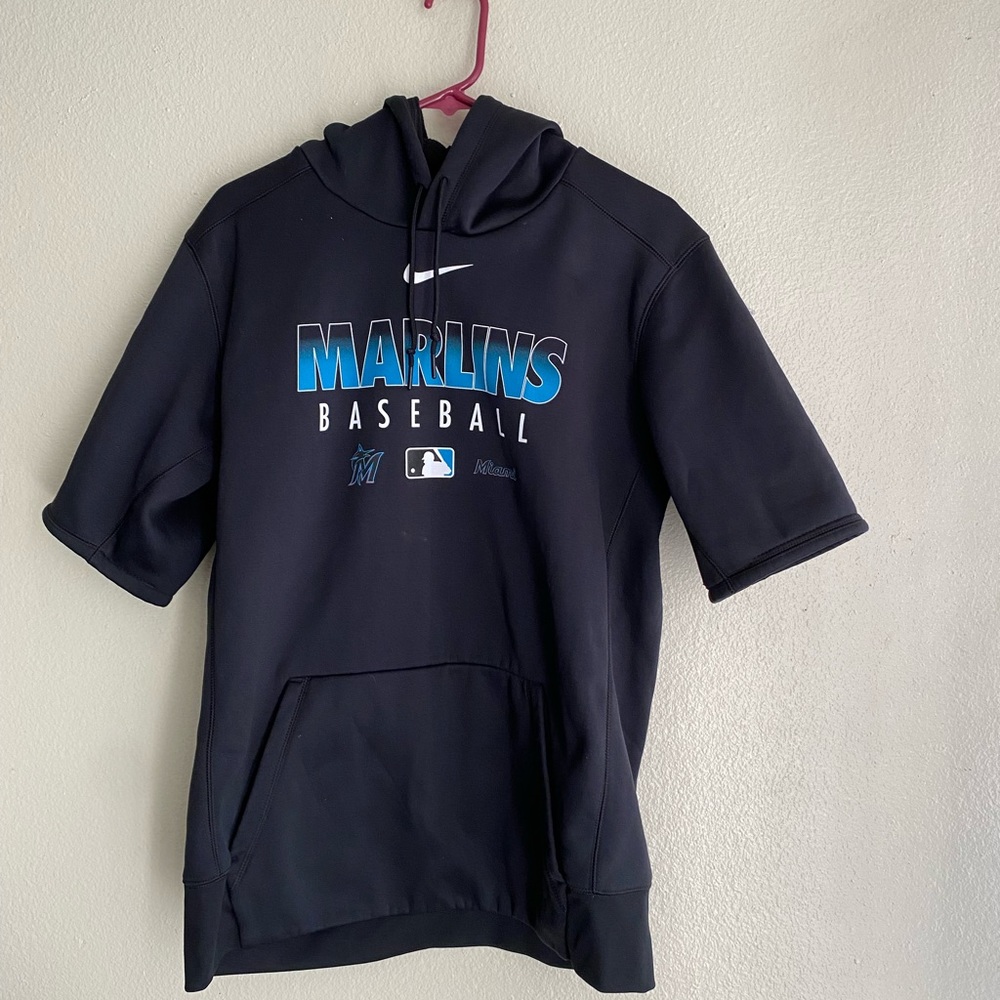 Marlin base ball hoodie black Miami large